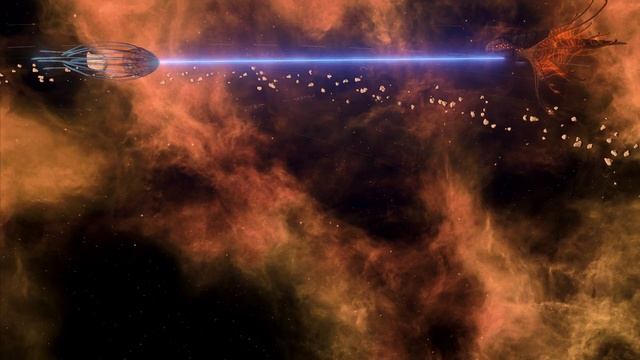 Stellaris: Leviathans, Ether Dragon fights the Spectral Wraith смотреть онлайн
