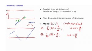 S09.1 Buffon's Needle & Monte Carlo Simulation