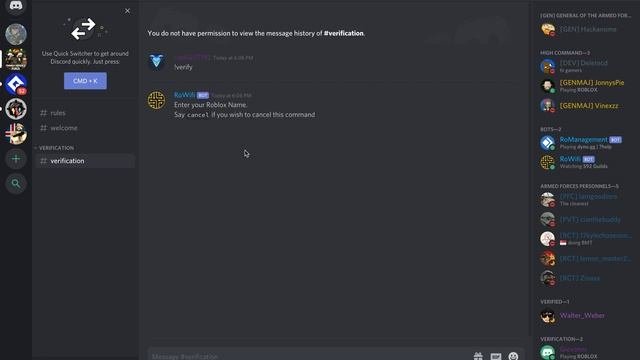How To Verify In Discord Server's That Use RoWifi