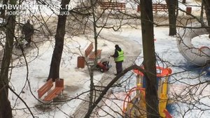 У Сестрорецких дворников самый современный инвентарь