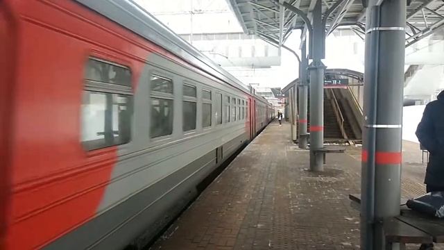 ЭД4М-0346, ЭД4МК-1002 и ЭД4М-0347 На станции Чухлинка