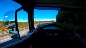 First signs of Autumn ? 4K60 Norway POV Truck Driving Volvo FH540 8x4 Tridem