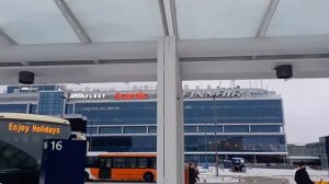 Аэропорт Вантаа (Vantaa airport), Финляндия, зимой