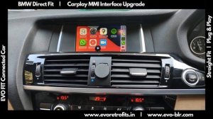 EVO FIT Working Demo on BMW cars X3 F25 Carplay MMI Interface upgrade on BMW iDrive