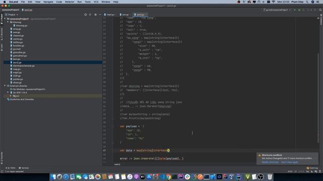 Tự học golang: làm việc với json