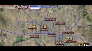 Мощная песчаная буря Аризона город Феникс