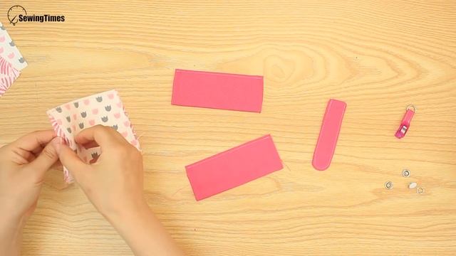 Easy DIY Slim Card Wallet | 5 Card Holder Sewing Tutorial [sewingtimes] смотреть онлайн