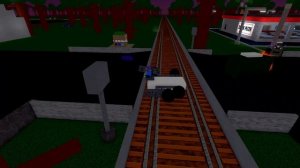 ROBLOX Train Destroys Car!