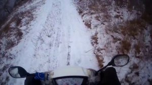 Покатушки ЗИМОЙ на Скутере хонда дио 34