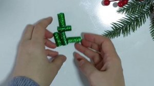 Ёлка своими руками из глиттерного фоамирана