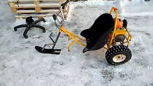 Самодельный снегокат с мотором