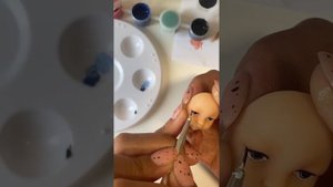 Мастер класс, роспись лица для Ватной куклы