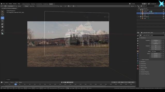 Трекинг камеры в BLENDER 3D смотреть онлайн