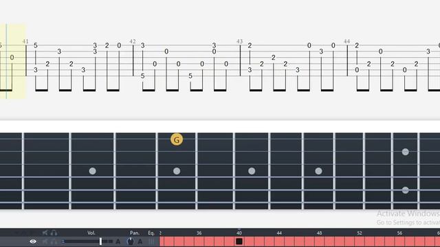 Guitar Tab - From Past to Present (The Elder Scrolls V: Skyrim) OST Fingerstyle Tutorial #Anp