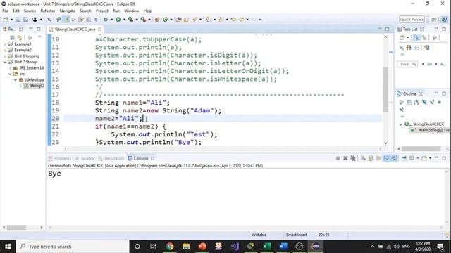 Java  Strings  Part 1