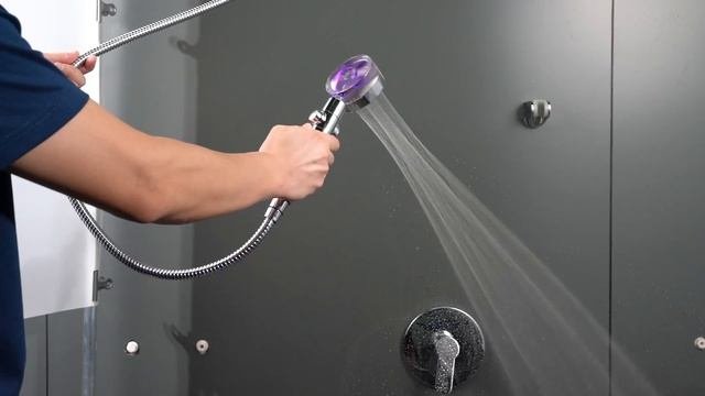 High Pressure Propeller Driven Handheld Shower Head With Fan- 360° Degrees