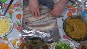 Рулет из скумбрии / Рулет зі скумбрії / Рыбный рулет  с желатином.