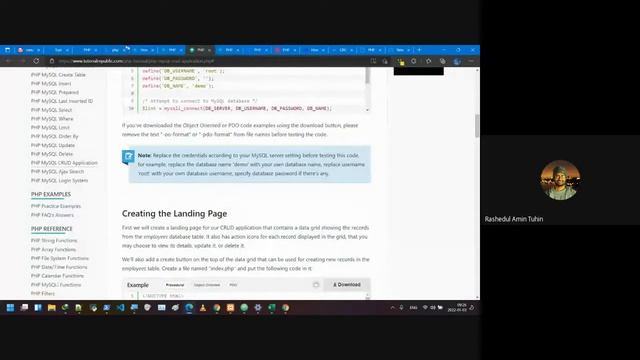 CSE102-1 19. A simple CRUD application with PHP and mySQL database [01/03] смотреть онлайн