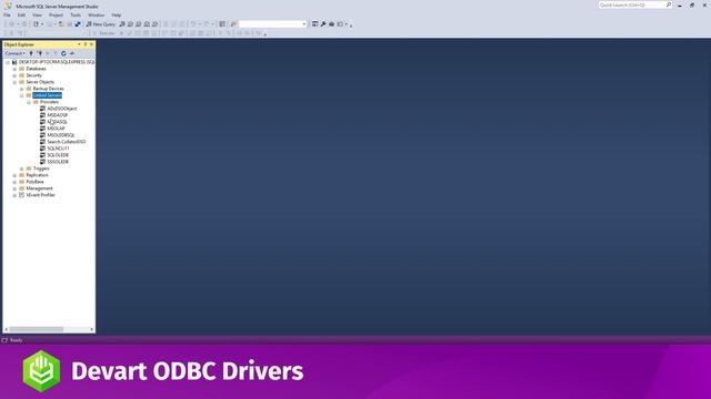 Create a SQL Linked Server in SQL Server Management Studio and connect to data source via ODBC смотреть онлайн