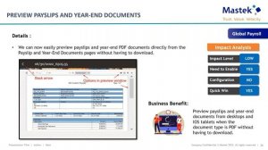 Mastek Live Advisory Webinar Series: Workforce Management & Global Payroll 22D Upgrade