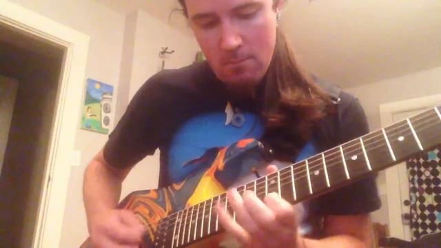 White Lion Little Fighter guitar solo cover - Ibanez 7 - Dimarzio смотреть онлайн