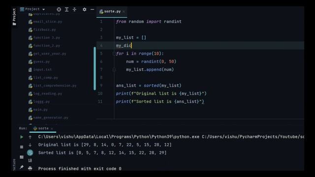 Python Sort List | SavageCamp