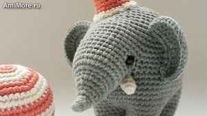 Амигуруми: схема Цирковой Слон. Игрушки вязанные крючком. Free crochet patterns.