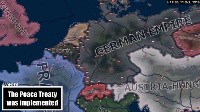 What if Italy was an Austrian Puppet in WW1? | HOI4 Timelapse смотреть онлайн