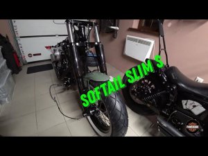 Гараж...Продолжаю собирать Softail Slim S.