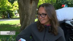 Велотуристка Анна Роднищева заехала в Волгоград по пути из Владивостока до Сочи