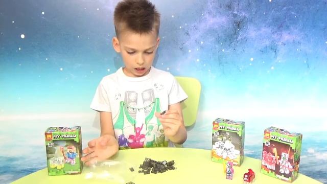 МайнКрафт Лего конструктор. Мой мир. Паук. Maynkraft Lego. My world. Spider. смотреть онлайн