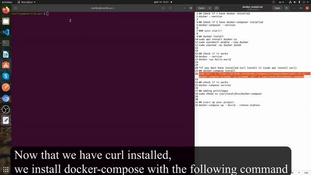 Simple docker and docker-compose installation tutorial Linux/Ubuntu commands смотреть онлайн