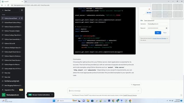 Best Python supported serverclient protocol