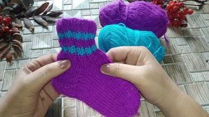 КАК СВЯЗАТЬ ДЕТСКИЕ НОСОЧКИ/НОСОЧНЫЙ БУМ/ОТЧЕТ4