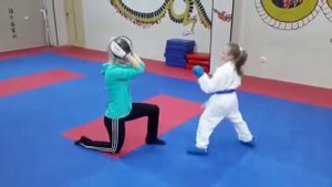 Индивидуальная тренировка по каратэ. Гуреева Виктория, Кудрявцева Ольга Валерьевна ?Каратэ wkf