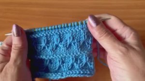 Очень милый узор «Галочки» спицами🥰