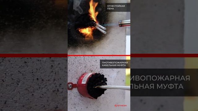 Кабельная проходка и огнестойкая пена отжиг