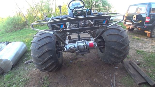 Строим вездеход. Примеряем лебедку. смотреть онлайн