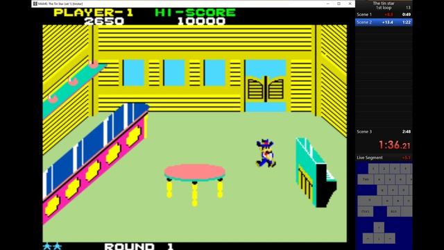 Arcade speedrun The Tin Star (ティン·スター) [1983] 1stloop Former W.R. 2:38.950 смотреть онлайн