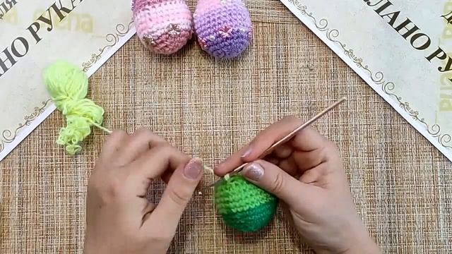 Вязаное крючком пасхальное яйцо смотреть онлайн
