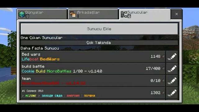 MINECRAFT Bed wars nasil girilir (telefonda)How to enter Minecraft bed wars 2022 1.19 cok kolay ea смотреть онлайн