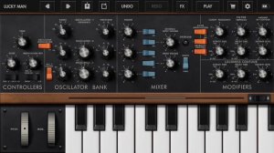 "Lucky Man": how to make the synth sound on Minimoog app