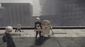 Nier: Automata Unarmed 2B Vs Father Servo Robo Dojo White Belt