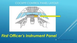 Aircraft Cockpit Control Panels Layout - Basic Vocabulary in English