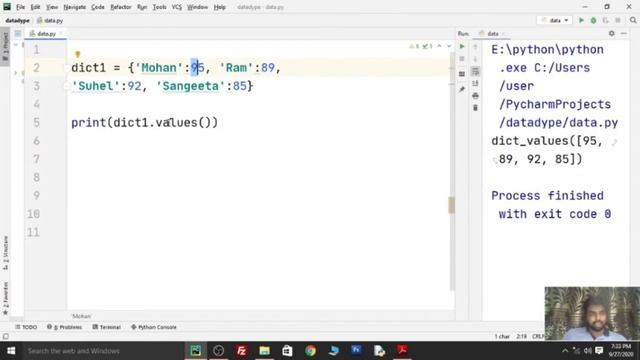 DICTIONARY METHODS AND BUILT IN FUNCTIONS IN PYTHON in Hindi | CLASS 11 IP CHAPTER 4 NCERT 2020-202