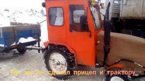 Самодельная кабина к заводскому минитрактору.