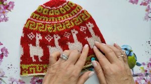 Шапка чульо/ Перуанская шапка чульо/Шапка чульо обзорный МК/ Схема узора шапки #17