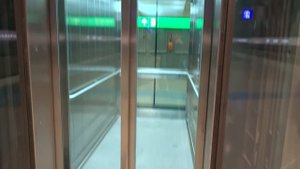Brand-new 2014 KONE Monospace MRL Tr. Glass Elevators/Lifts@Airport C.train station, Vantaa, Finlan