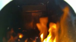 Самодельная печь в палатку из титана.