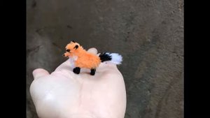 Micro Fox crochet - AMIGURUMI - CUTE Fox handmade - Gift Handmade